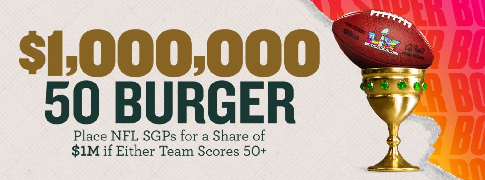 caesars super bowl burger