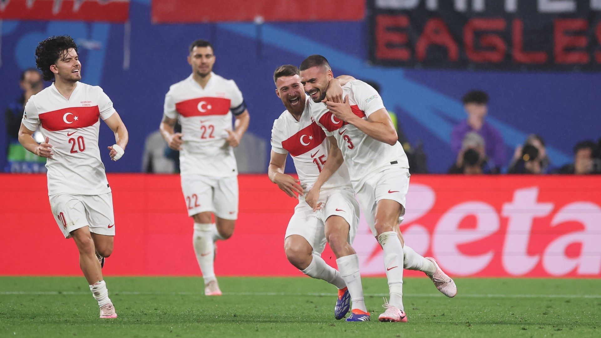 Demiral Austria Turkey celebration