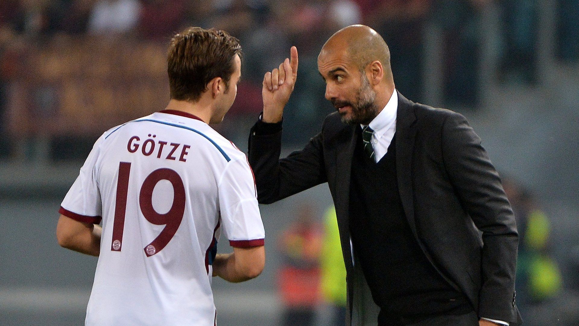 Mario Gotze Pep Guardiola Bayern Munich 2014