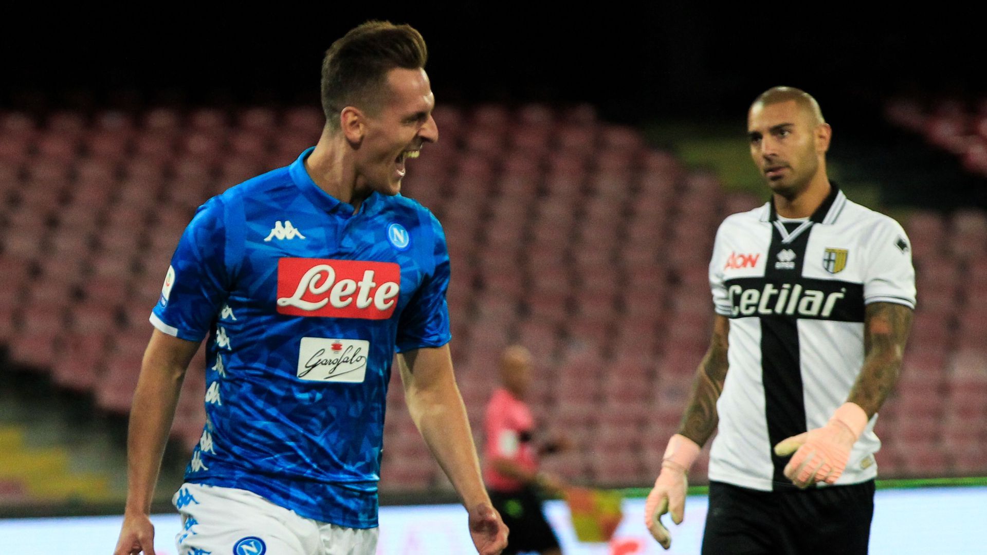 Arkadiusz Milik Napoli Parma Serie A
