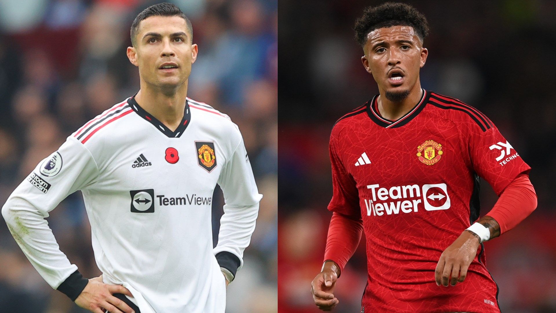 Cristiano Ronaldo Jadon Sancho Manchester United split
