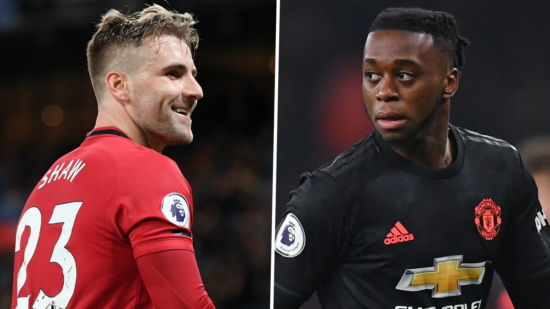 Luke Shaw, Aaron Wan-Bissaka, Man Utd