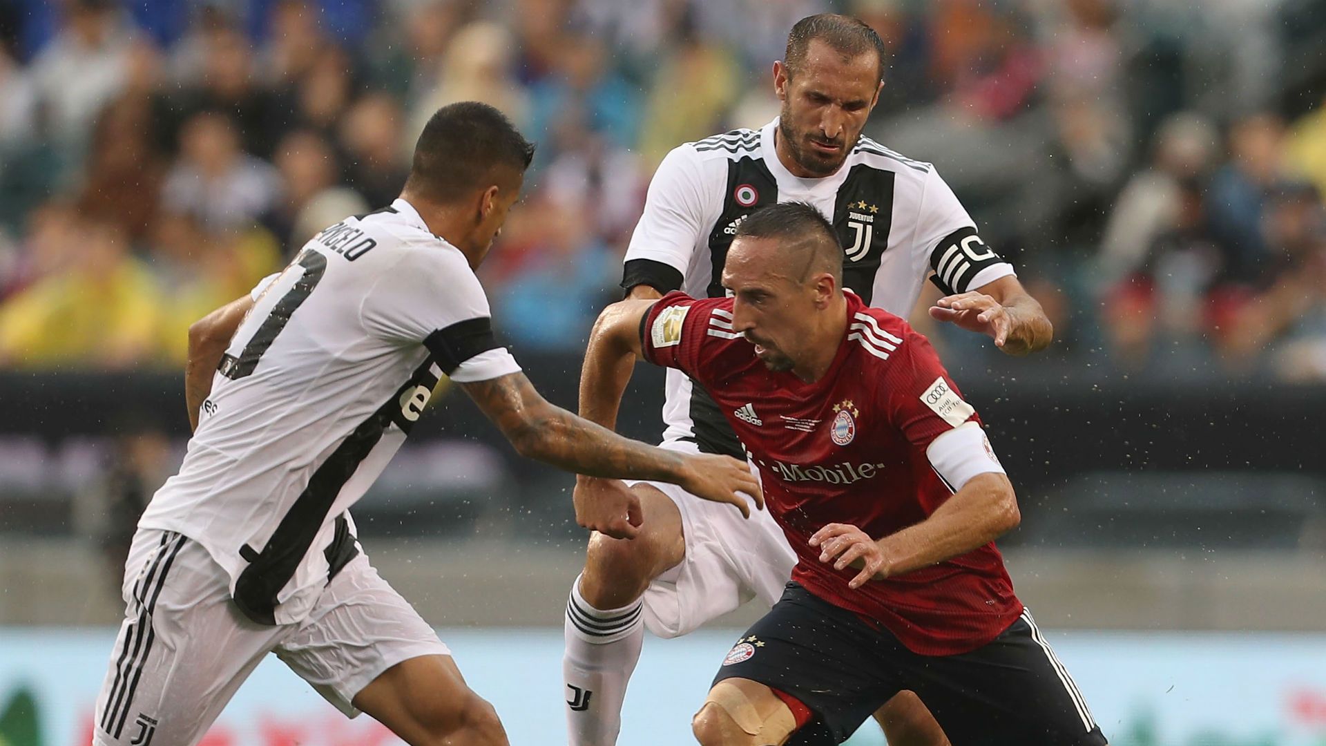 Franck Ribery Joao Cancelo Giorgio Chiellini Bayern Munich Juventus ICC 2018