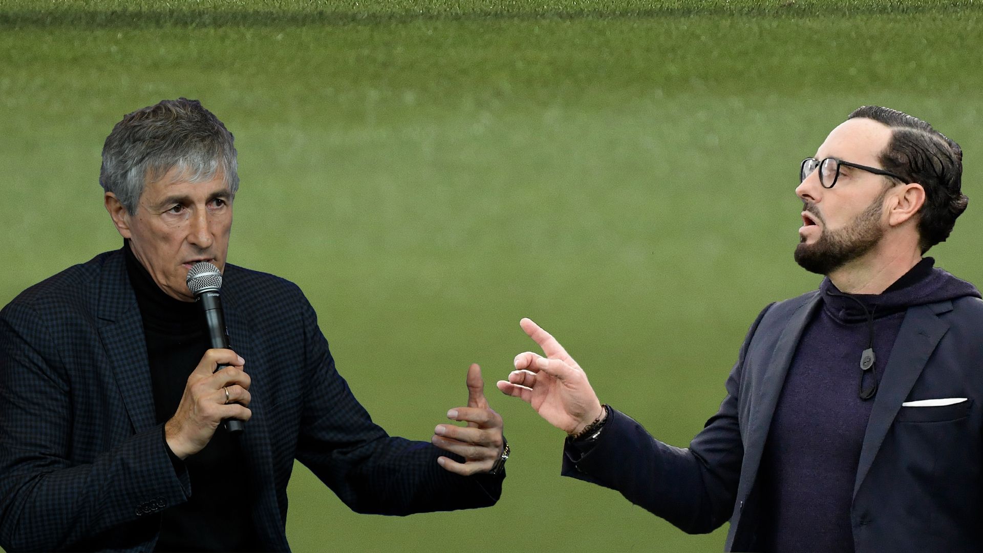 Quique Setién (Barcelona) y José Bordalás (Getafe)