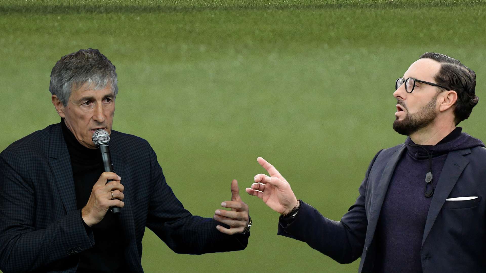 Quique Setién (Barcelona) y José Bordalás (Getafe)
