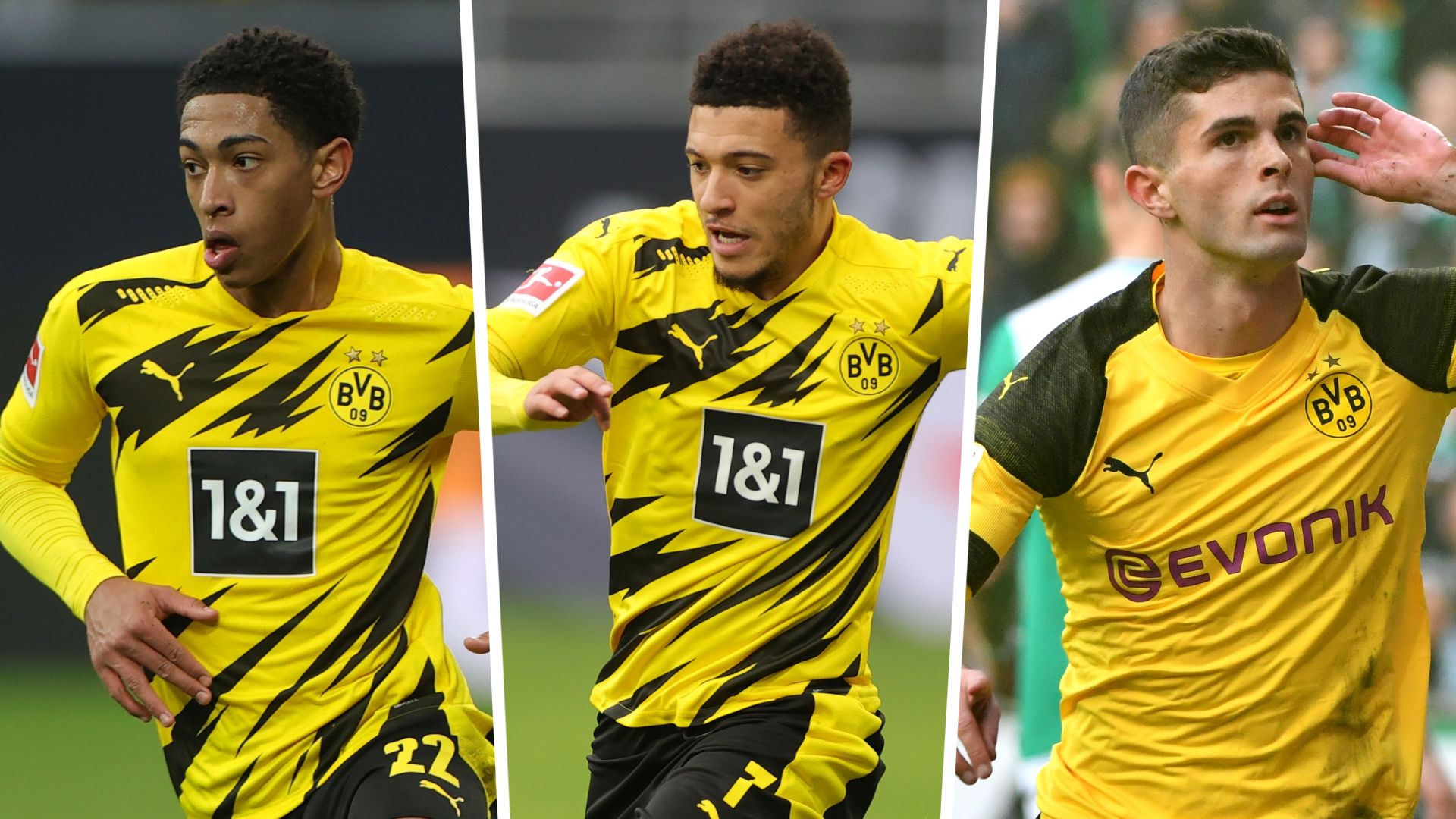 Jude Bellingham Jadon Sancho Christian Pulisic