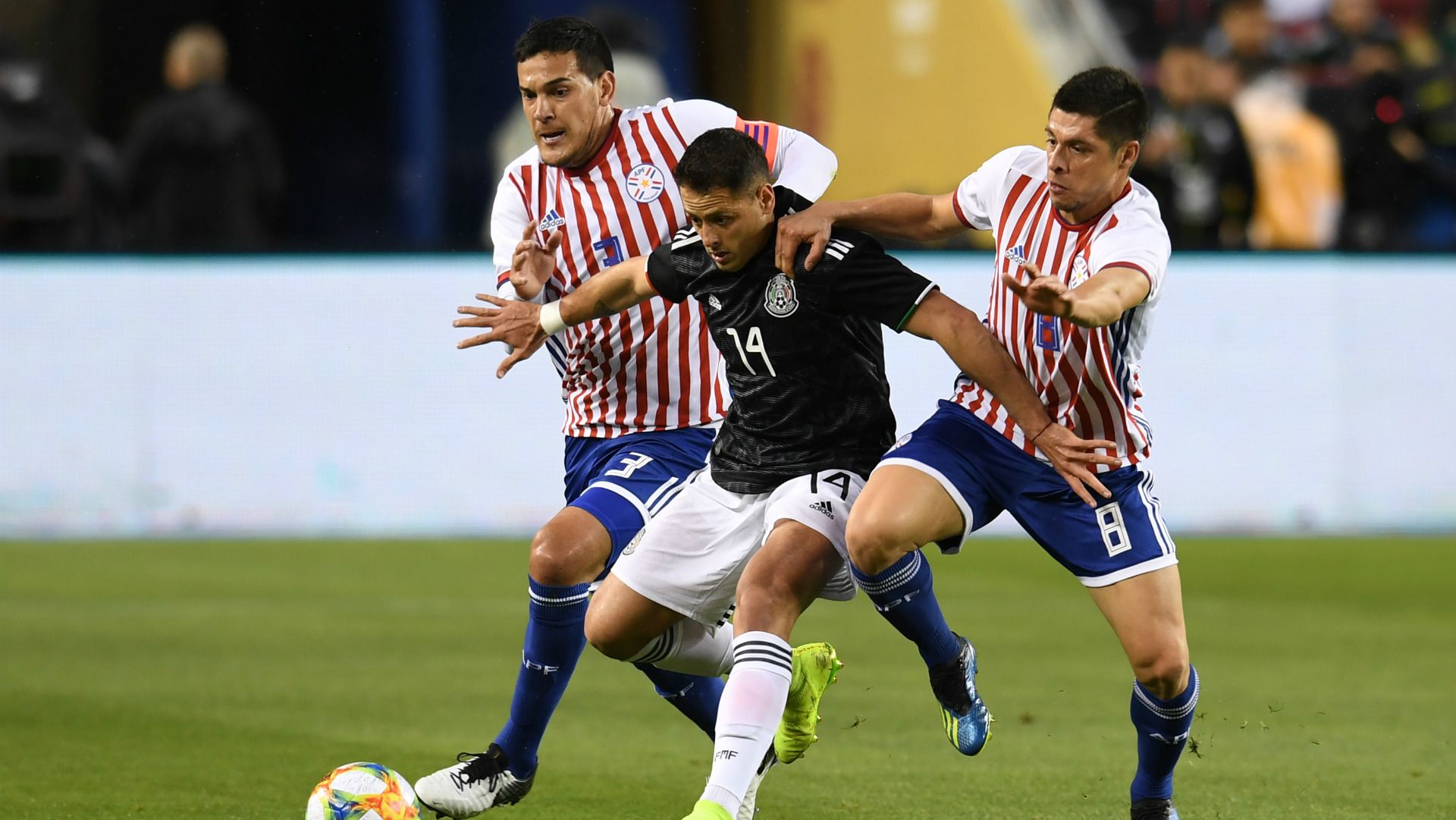 Javier Hernandez Chicharito Mexico Rodrigo Rojas Gustavo Gomez Paraguay