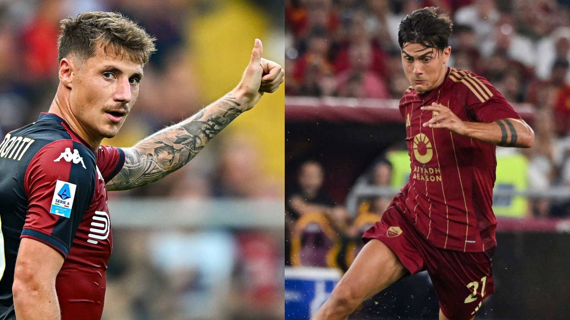 Pinamonti Dybala Genoa Roma
