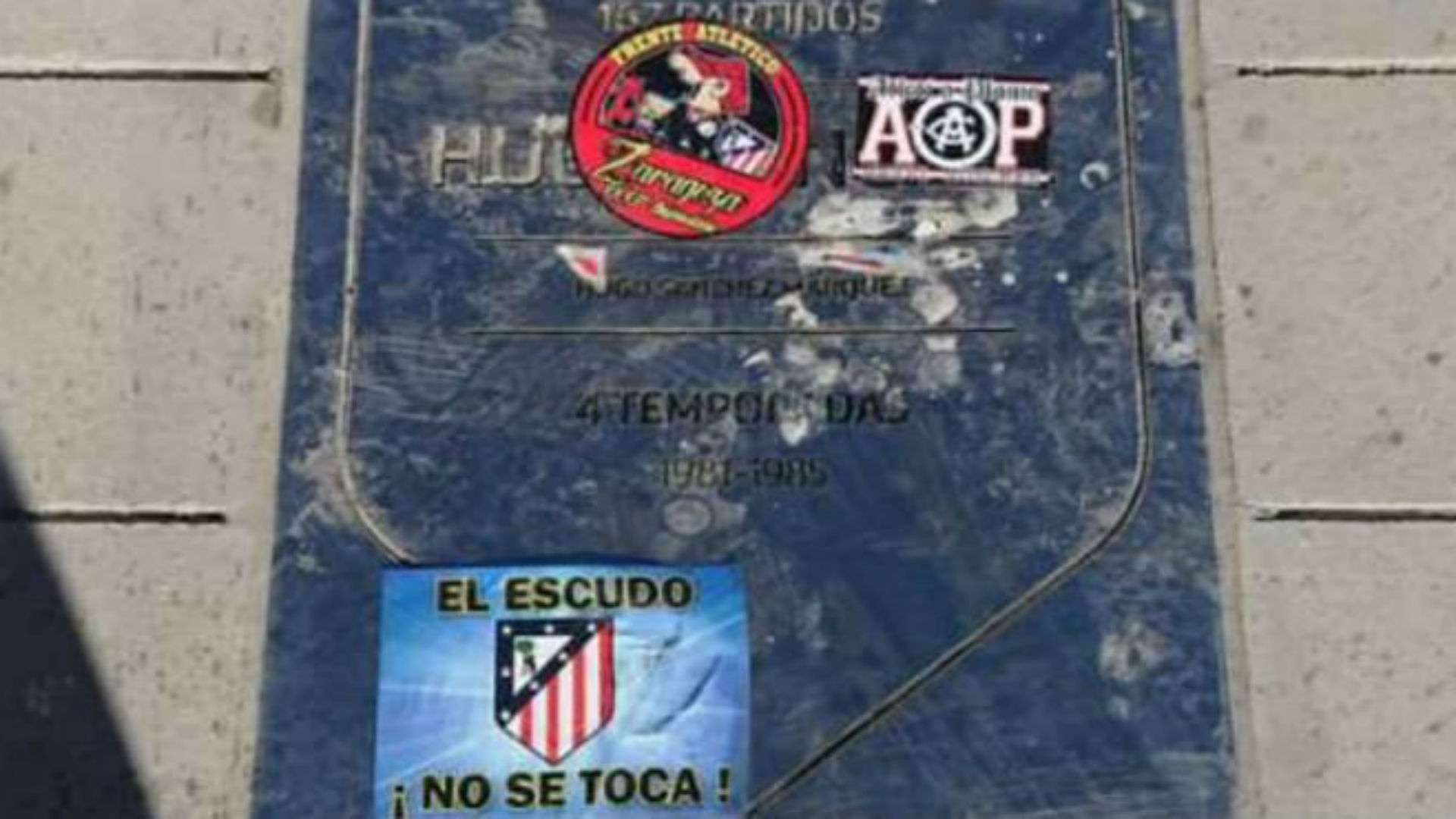 Placa Hugo Sanchez Atletico Madrid Wanda Metropolitano 16092017