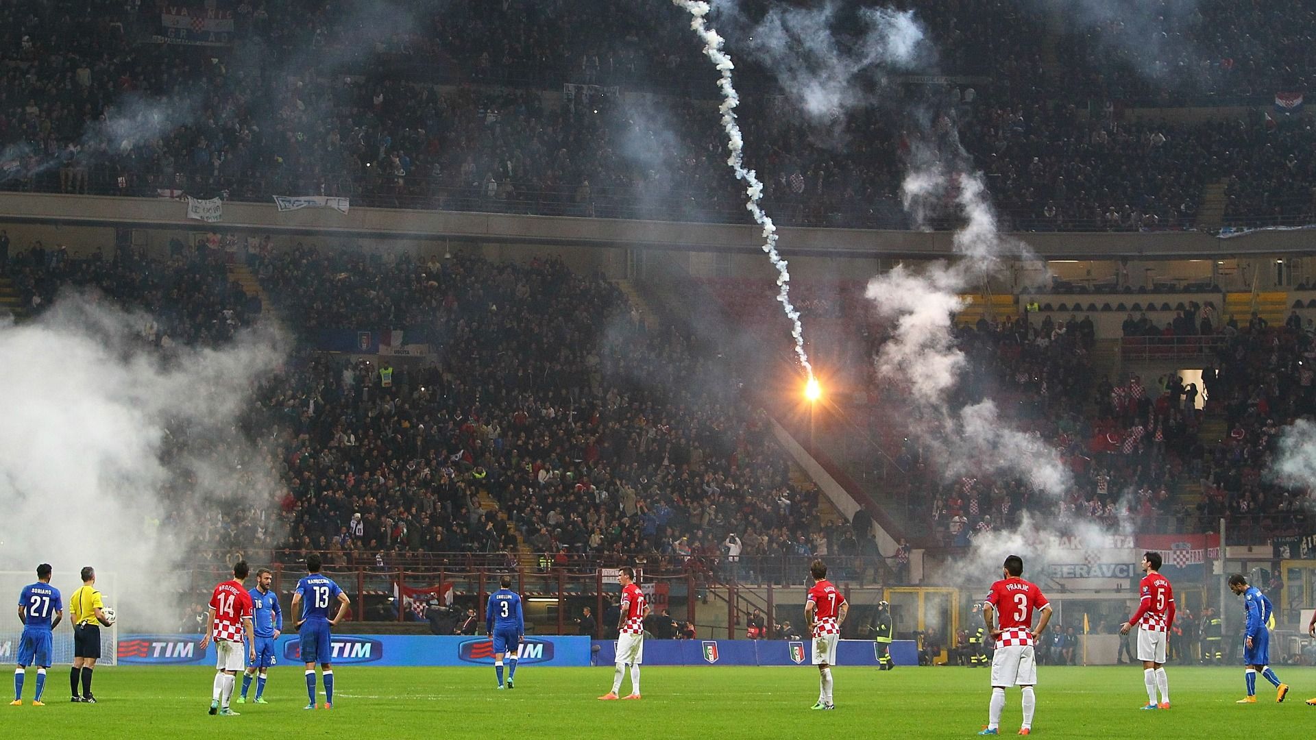 Italy Croatia fireworks
