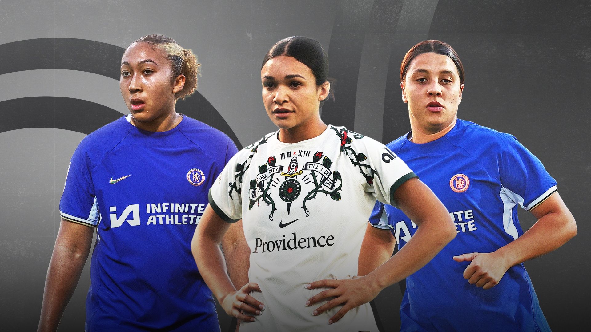 Lauren James Sophia Smith Sam Kerr GOAL50 16:9