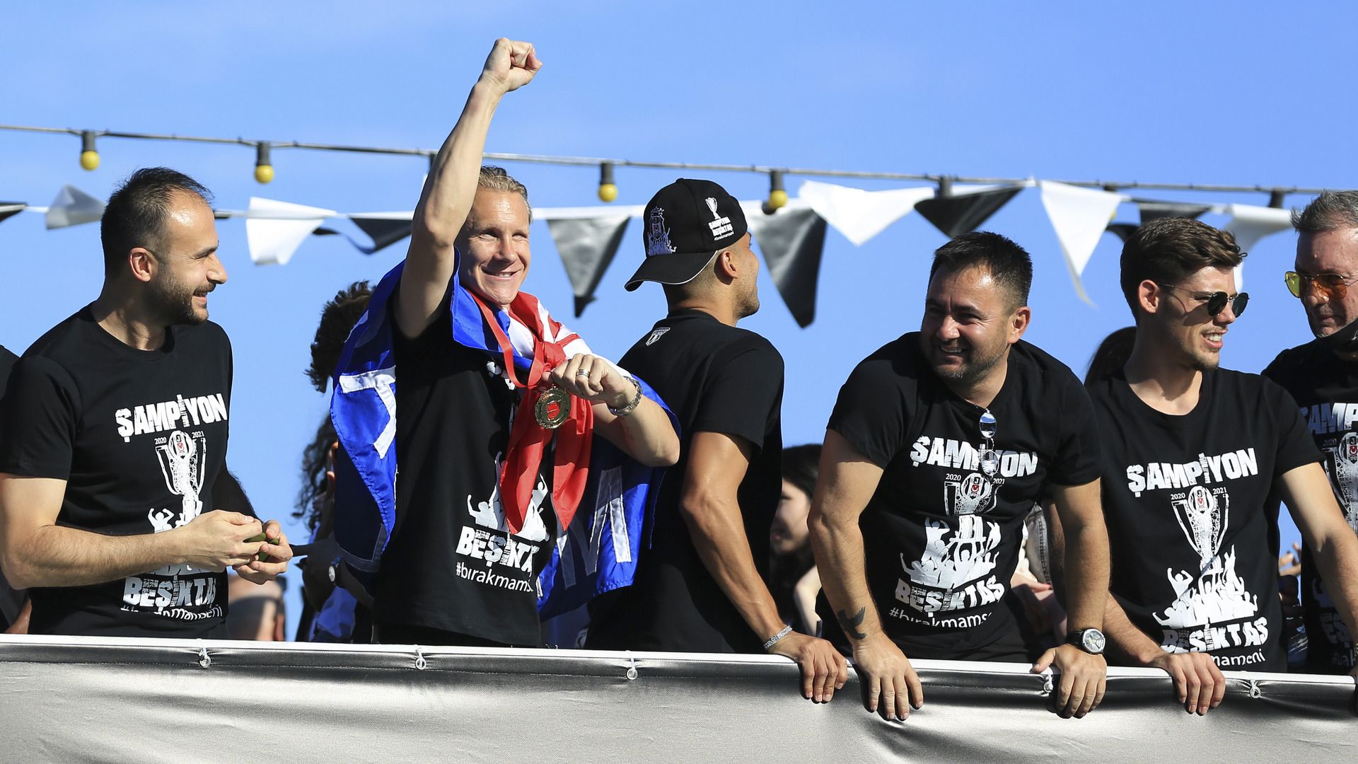 Besiktas championship celebration 2021