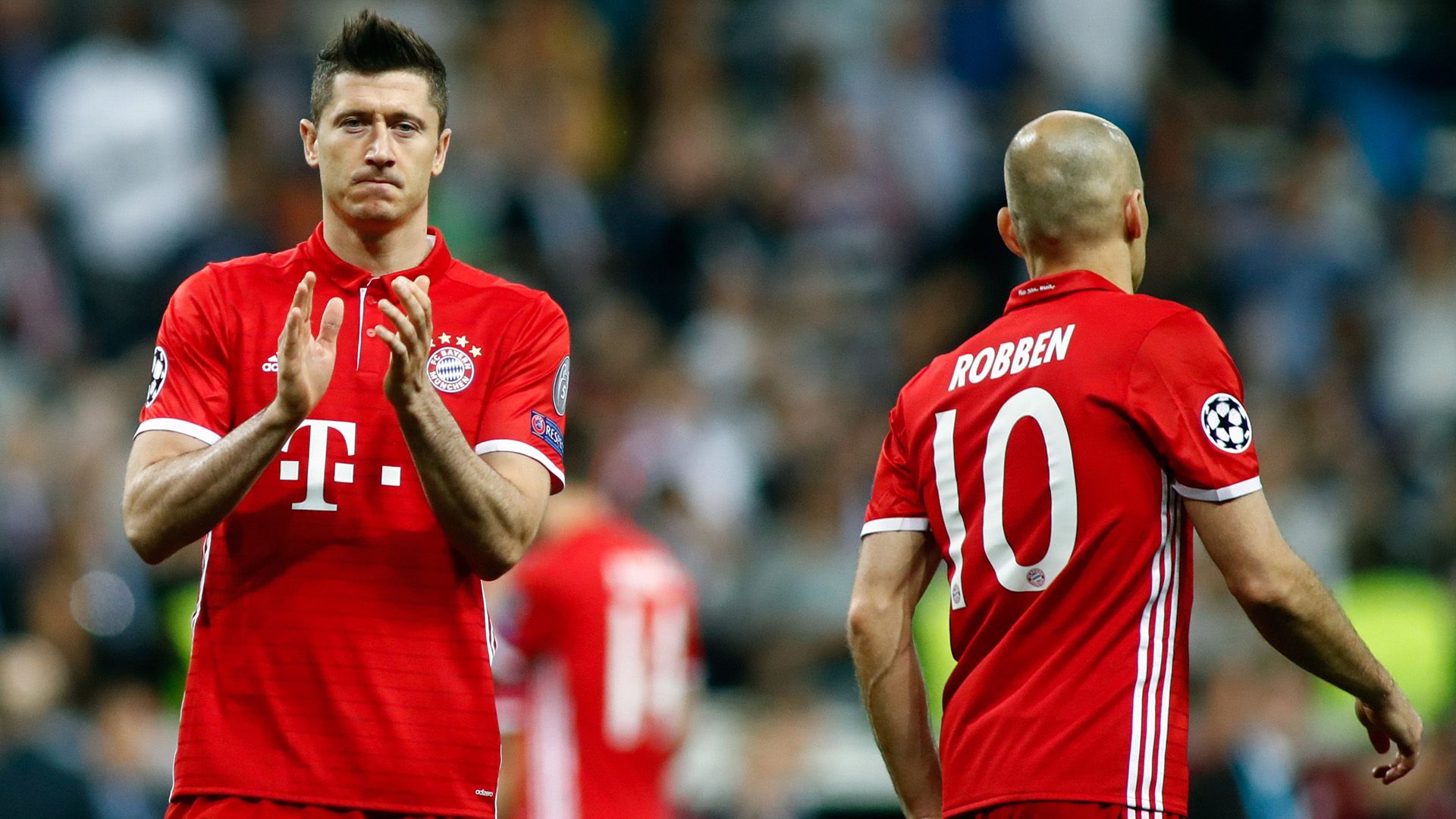 robert lewandowski arjen robben bayern münchen champions league 041817
