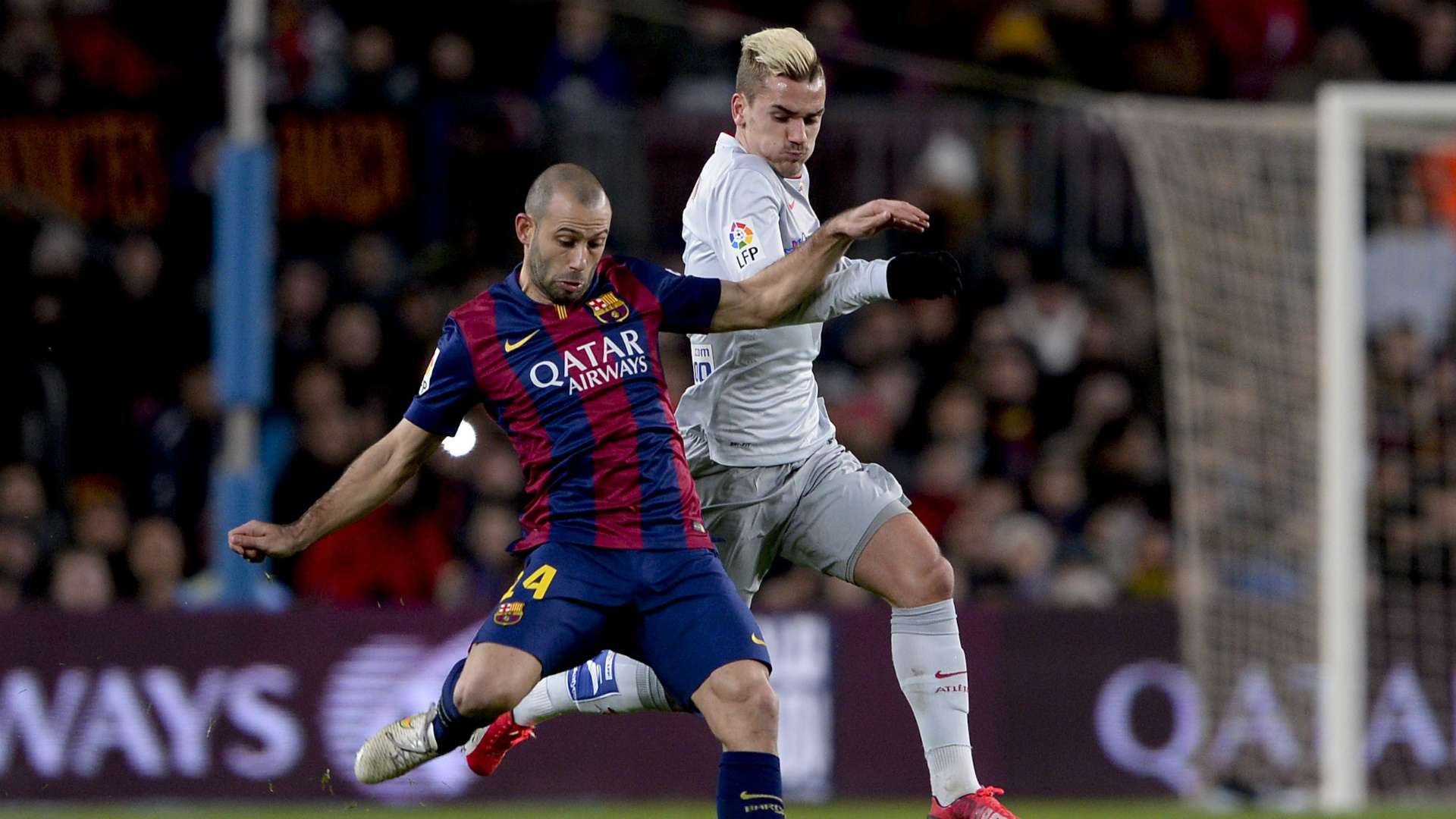 Javier Mascherano Antoine Griezmann Barcelona Atletico Madrid Copa del Rey 01212015