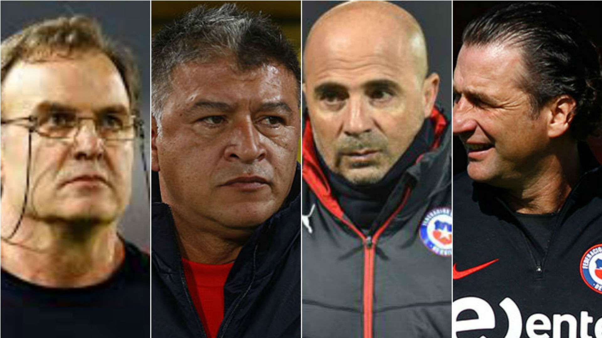 Bielsa, Borghi, Sampaoli y Pizzi
