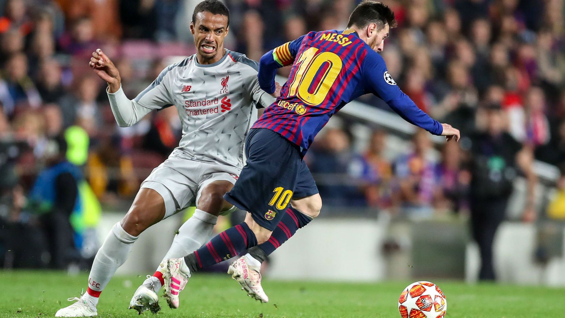 GER ONLY Joel Matip Lionel Messi Liverpoll Barcelona 2019