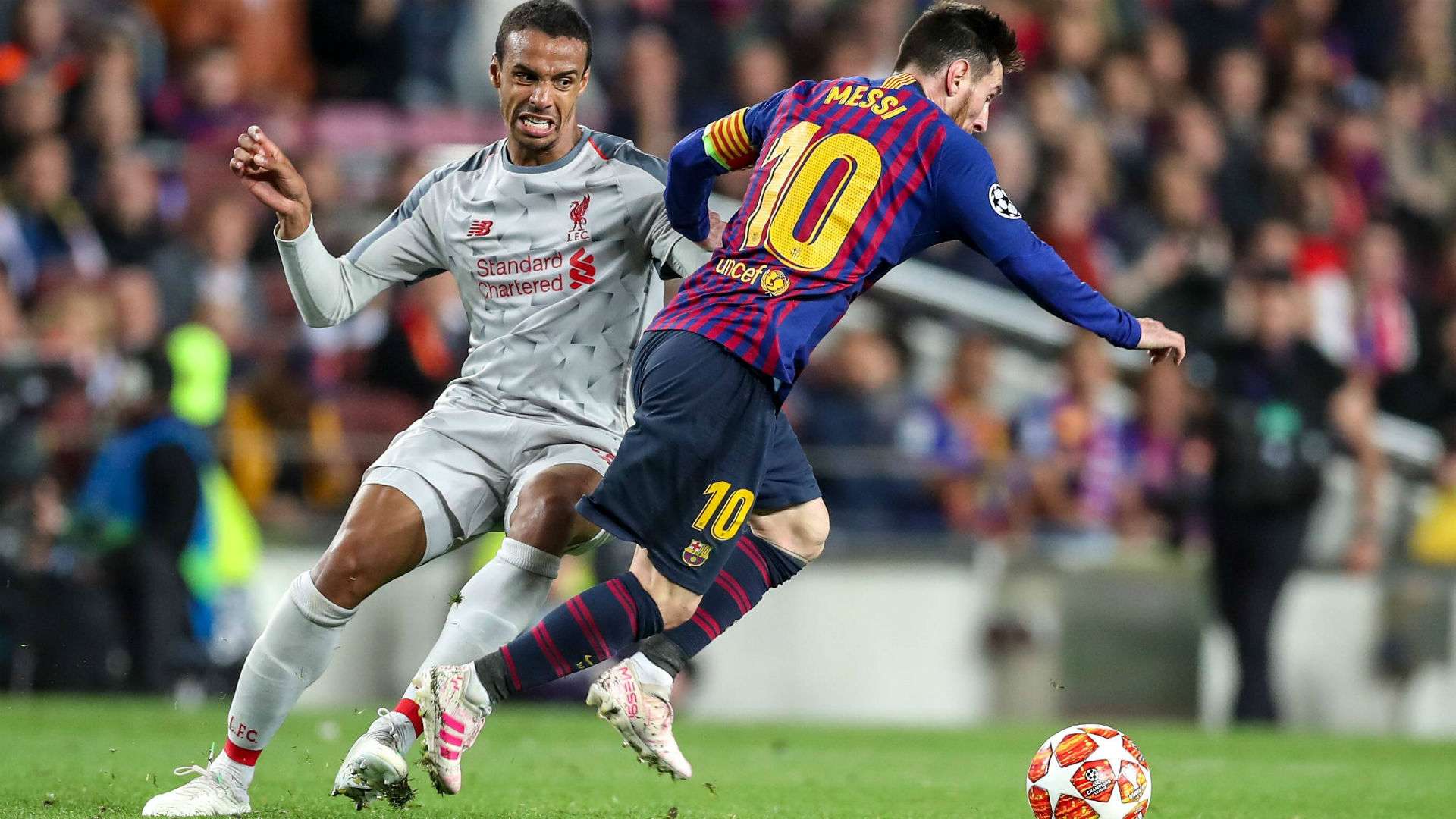 GER ONLY Joel Matip Lionel Messi Liverpoll Barcelona 2019