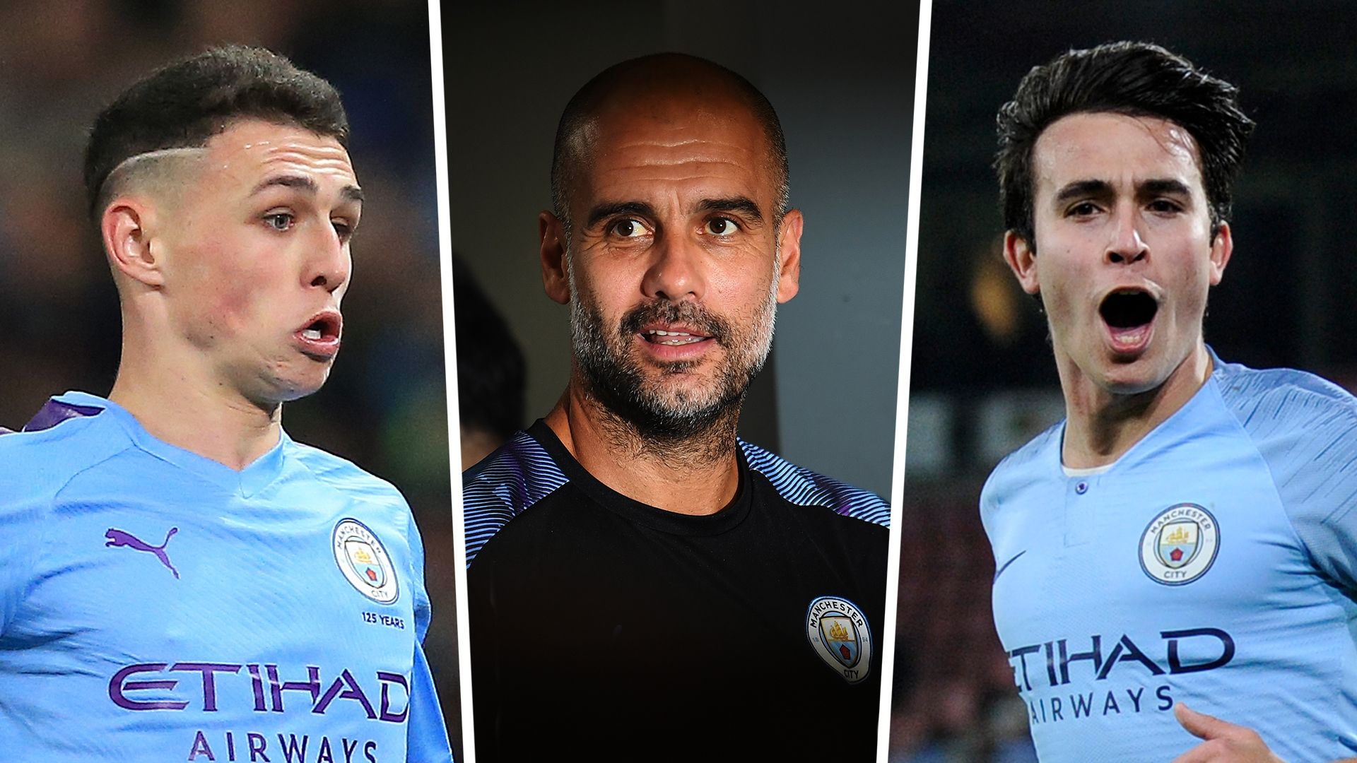 Phil Foden, Pep Guardiola, Eric Garcia