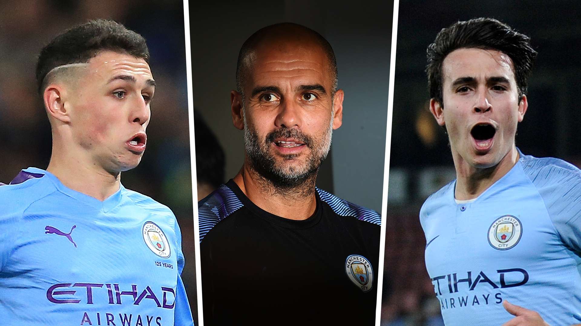 Phil Foden, Pep Guardiola, Eric Garcia