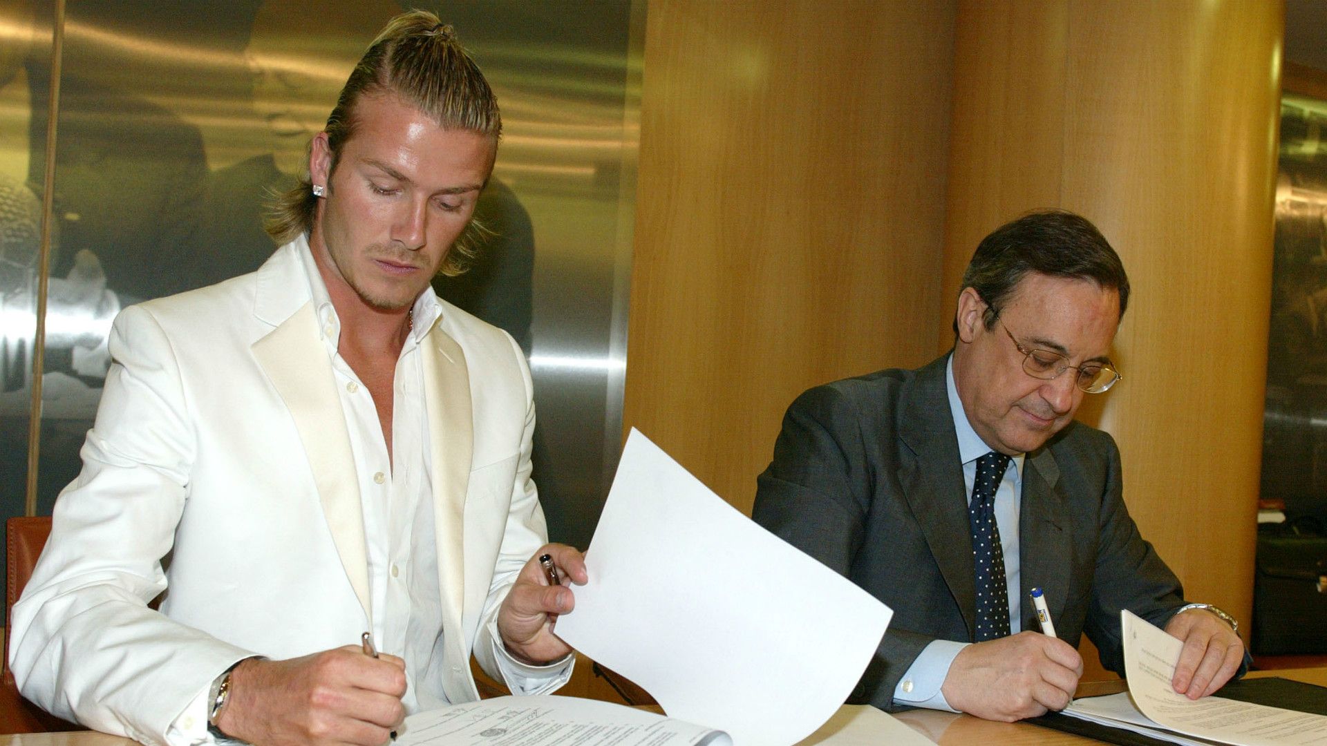 David Beckham Florentino Perez 2003