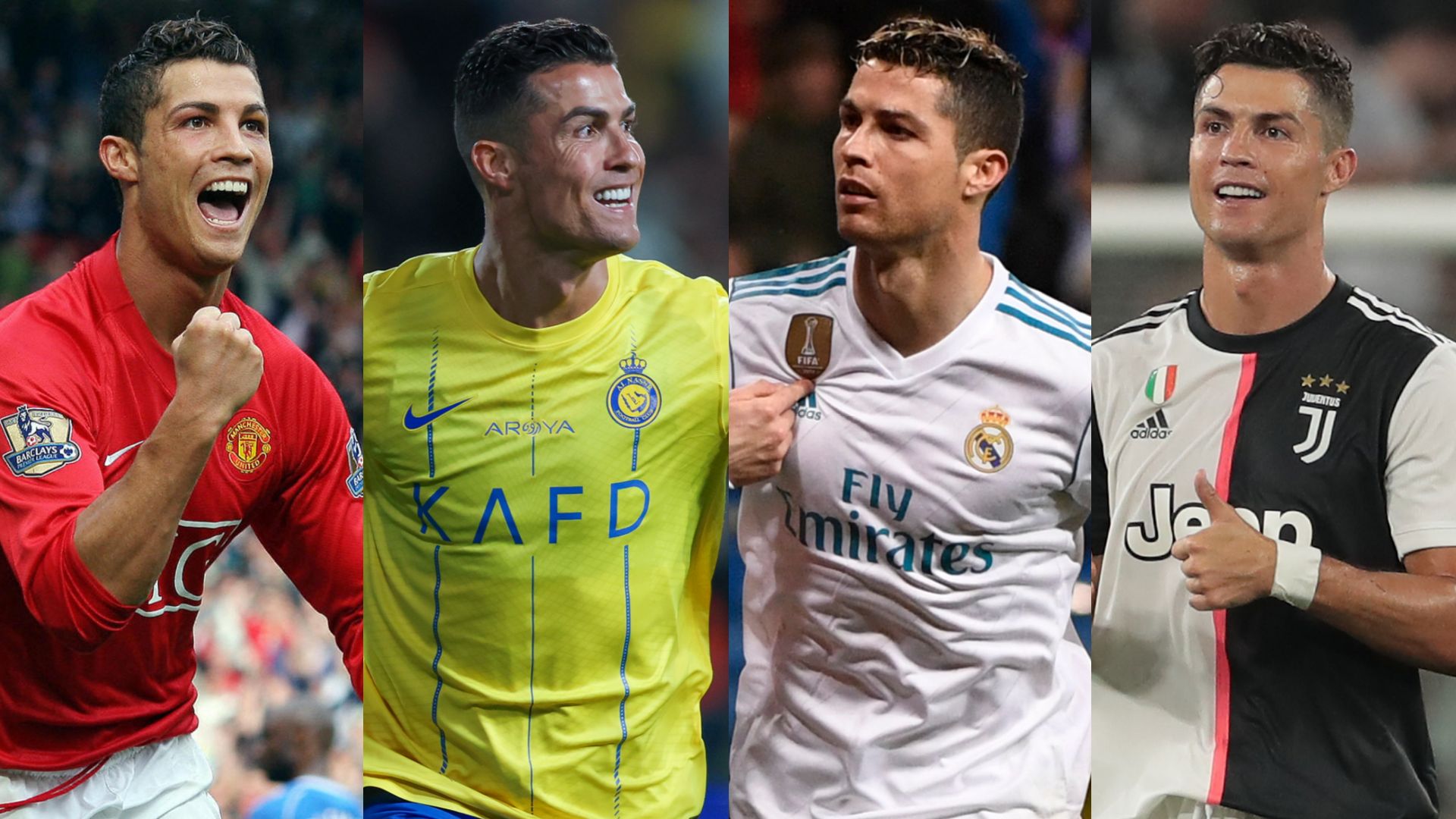 Cristiano Ronaldo Manchester United Al-Nassr Real Madrid Juventus