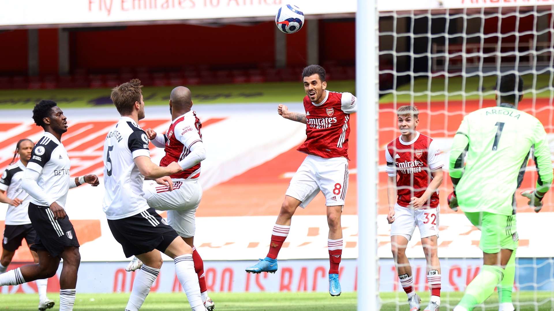 Dani Ceballos disallowed header vs Fulham