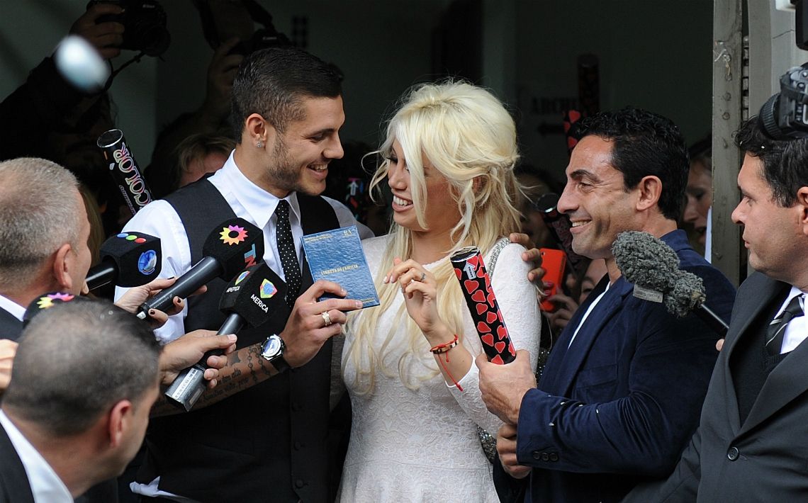Mauro Icardi and Wanda Nara wedding