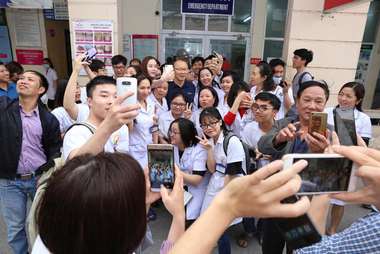 Park Hang-seo Medical checkup in Hanoi, Vietnam