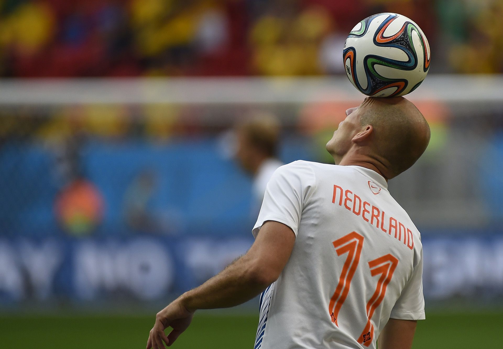 Arjen Robben pre-match Brazil Netherlands 2014 World Cup third-place playoff 07122014