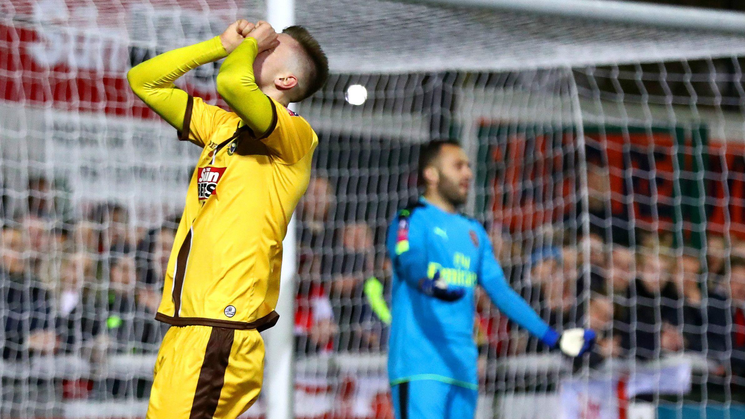 Adam May Sutton United Arsenal FA Cup