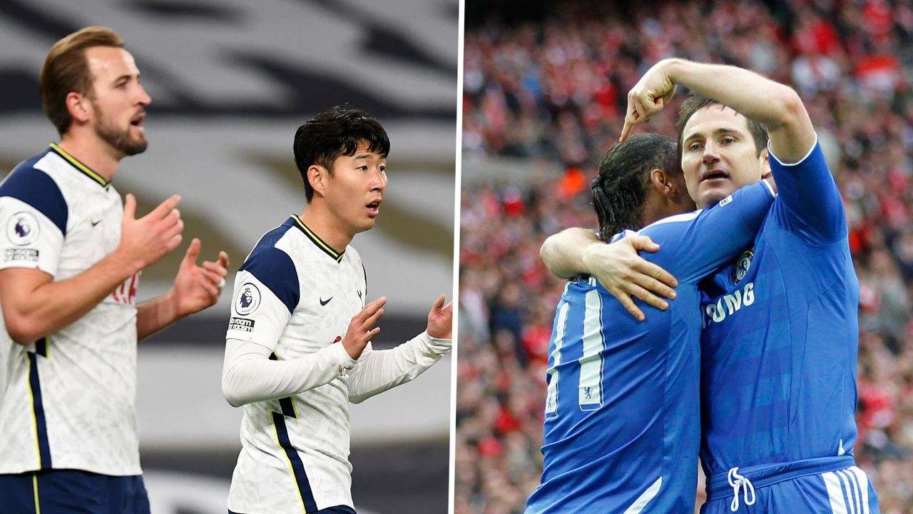 Son, kane and Lampard, Drogba