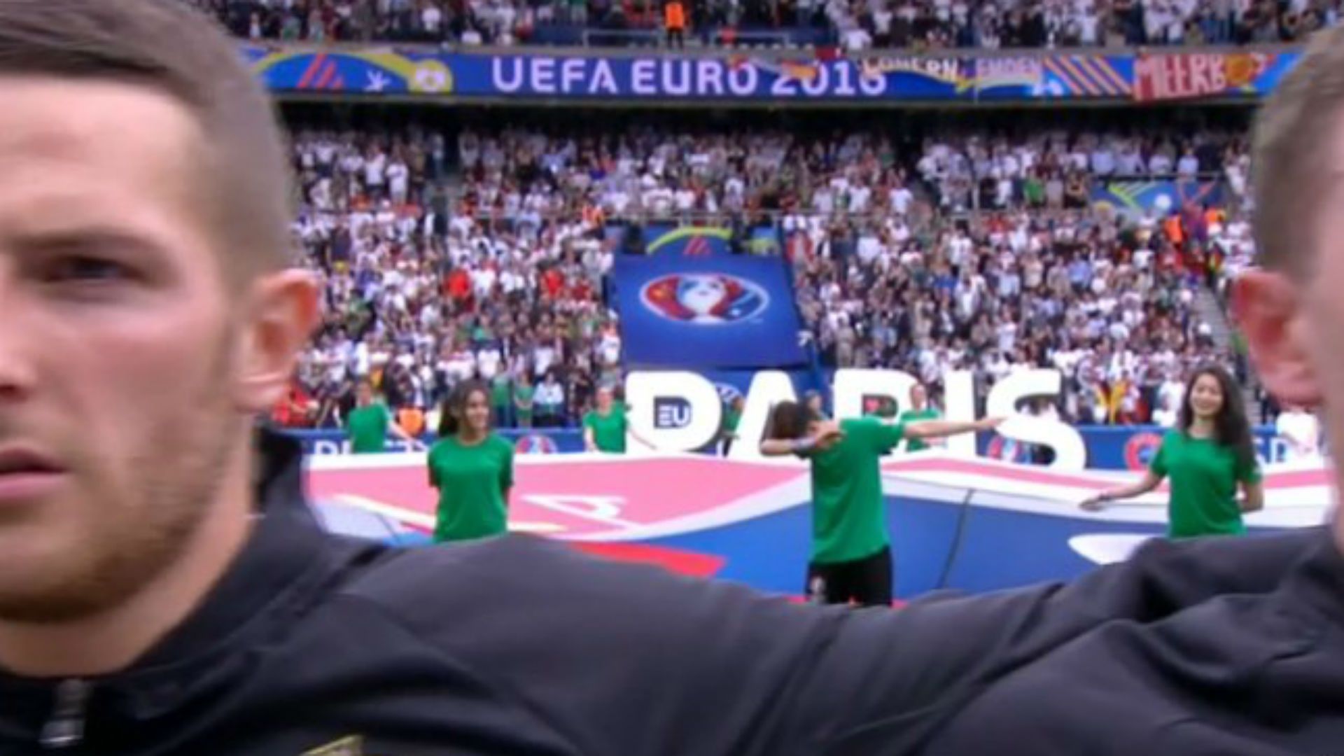 Uefa mascot dab dances