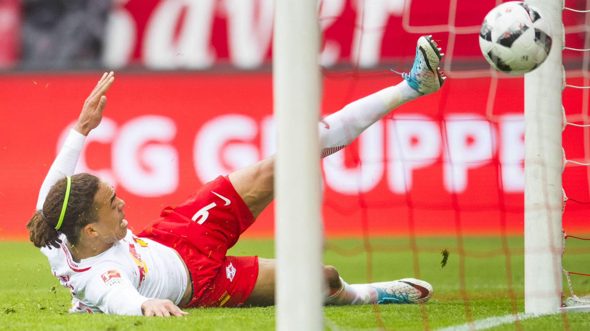 YUSSUF POULSEN LEIPZIG GERMAN BUNDESLIGA 08042017