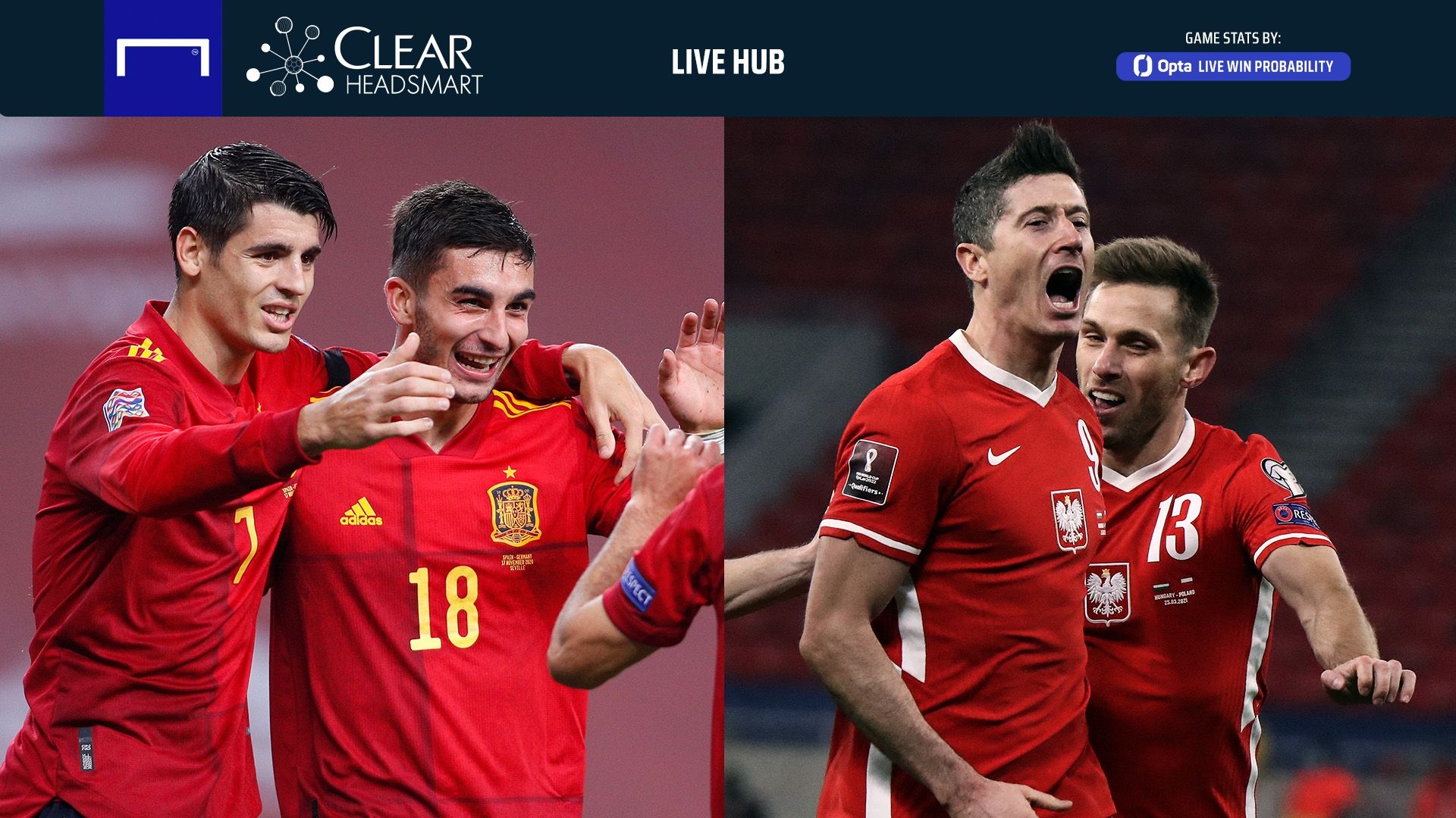 Spanyol vs Polandia - Clear