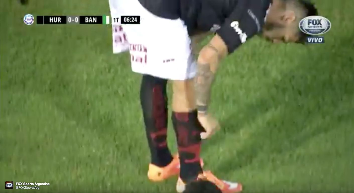 Homenaje Houseman Huracan Banfield Superliga Argentina 30032018