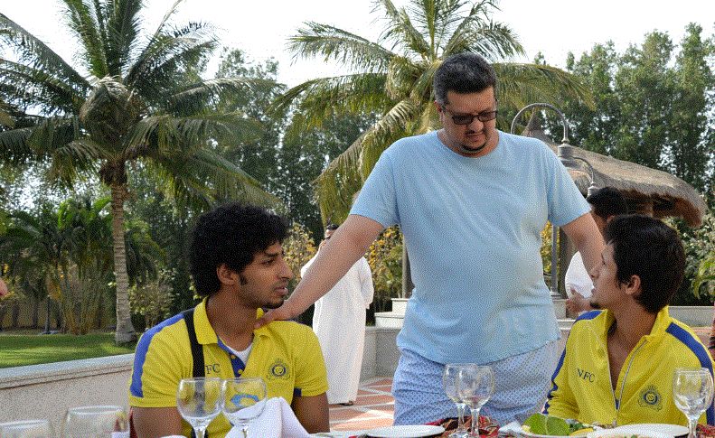 لاعبو النصر في قصر الأمير فيصل بن تركي