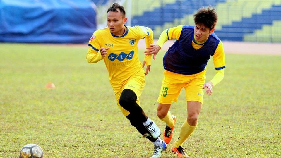 FLC Thanh Hoá tập luyện chuẩn bị V.League 2018