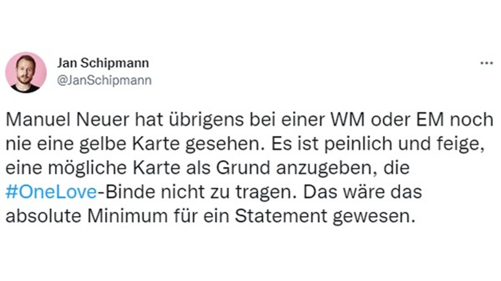 One Love Netzreaktionen