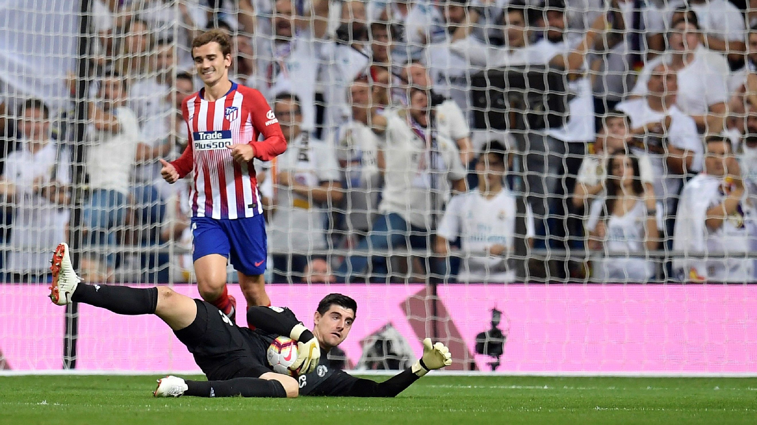 Antoine Griezmann Thibaut Courtois Real Madrid Atletico LaLiga 29092018