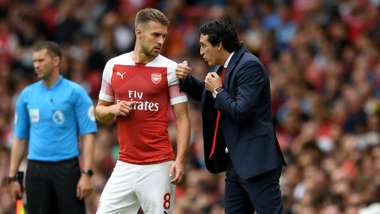 Unai Emery Aaron Ramsey Arsenal Manchester City Premier League 12082018