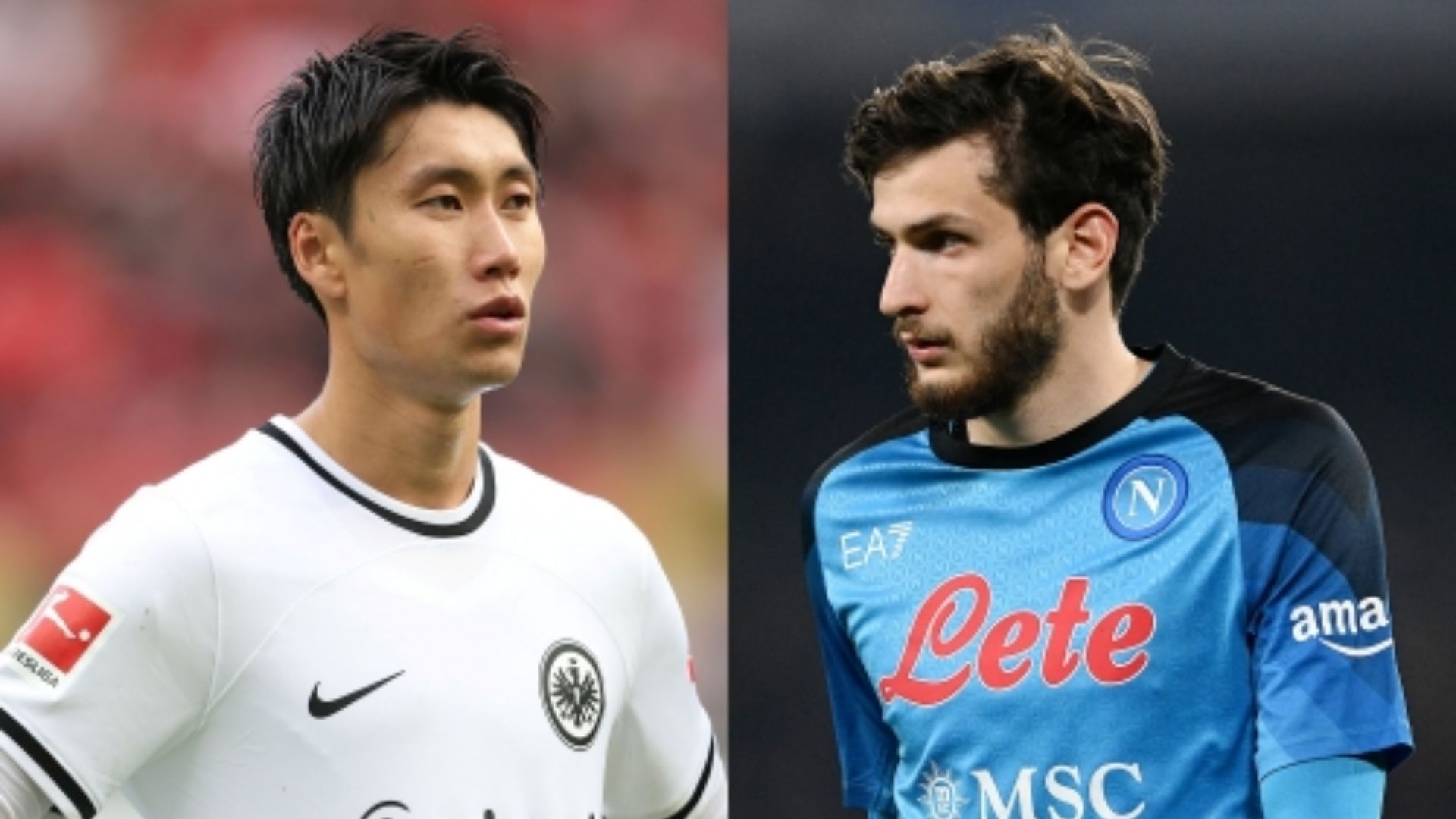 Daichi Kamada Frankfurt Khvicha Kvaratskhelia Napoli