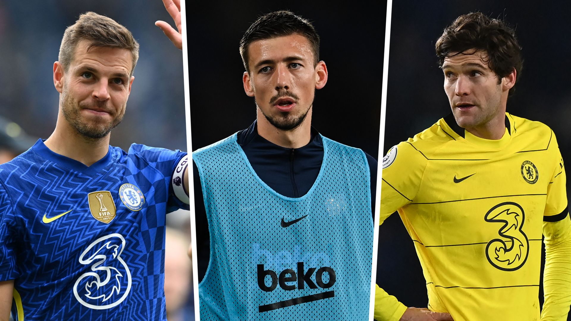 Cesar Azpilicueta Clement Lenglet Marcos Alonso