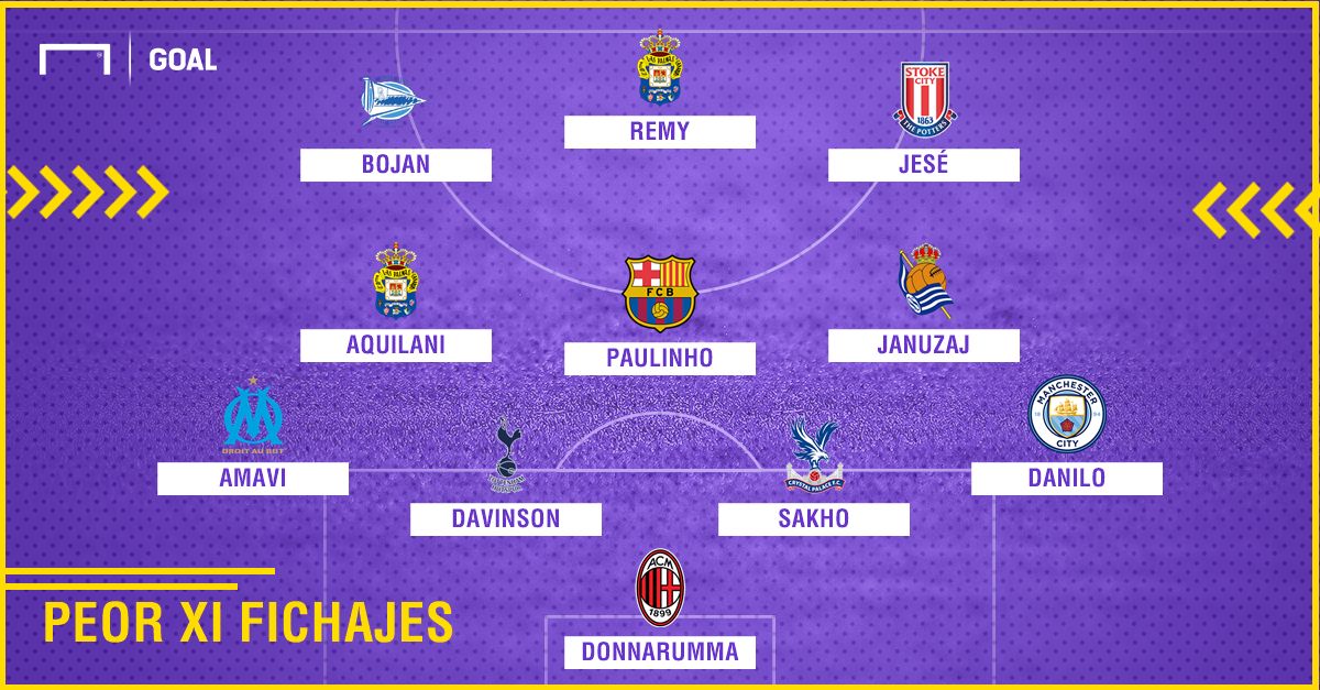 once de peores fichajes