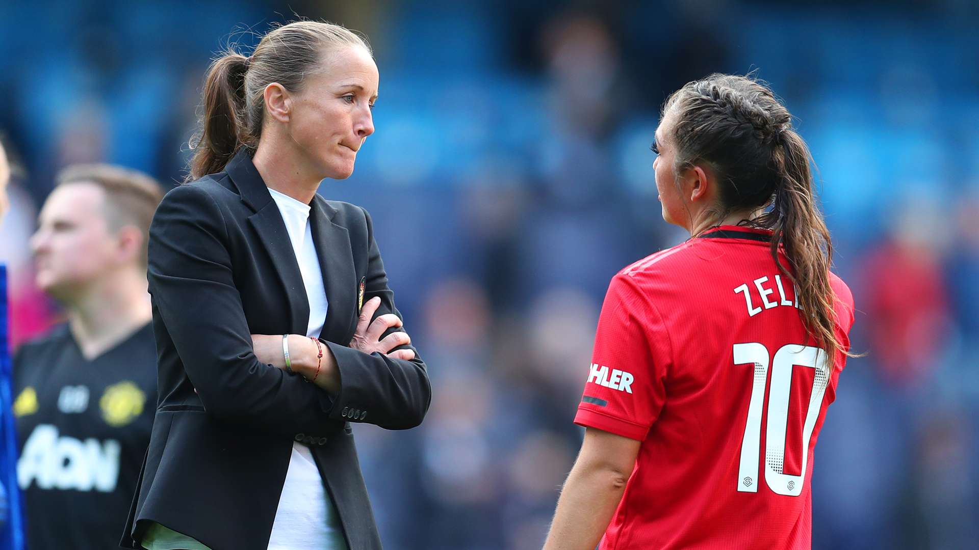 Casey Stoney Katie Zelem Manchester United 2019