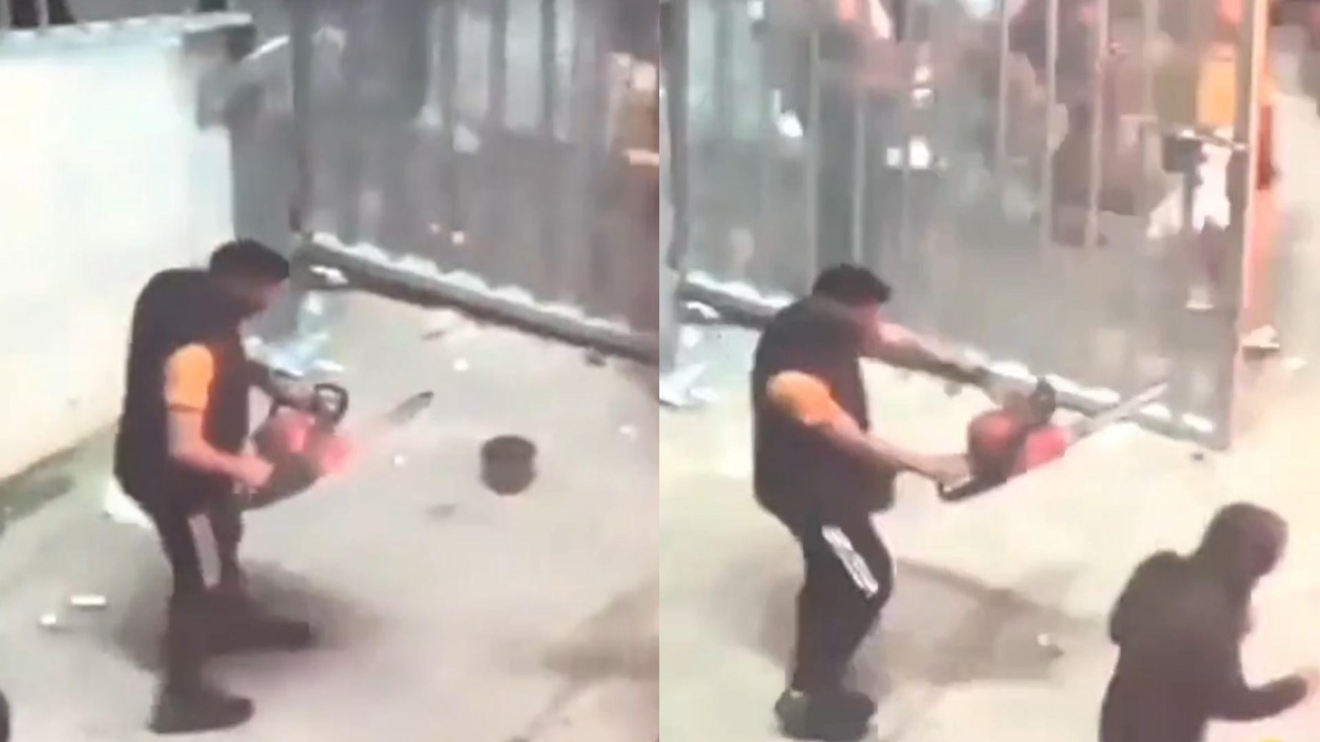 ES Tunis JS Kabylie Supporter tronçonneuse