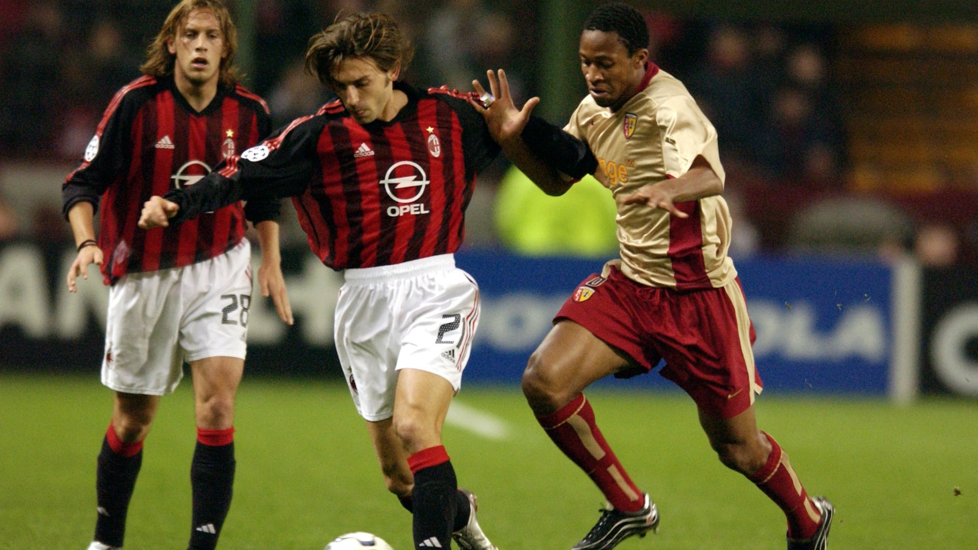 Andrea Pirlo Seydou Keita Lens Milan 29102002