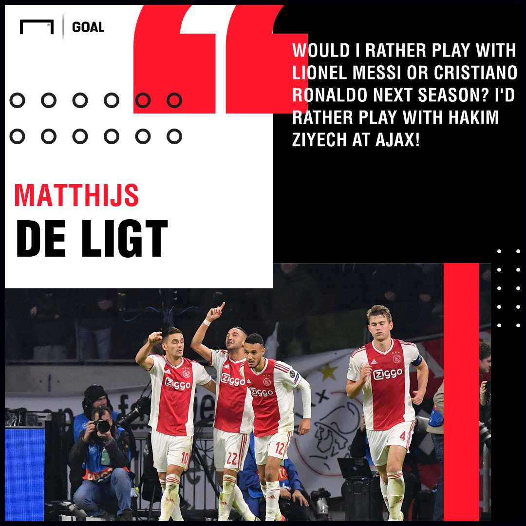 Matthijs De Ligt Hakim Ziyech Ajax PS