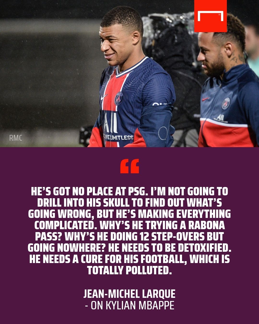 Kylian Mbappe quote GFX