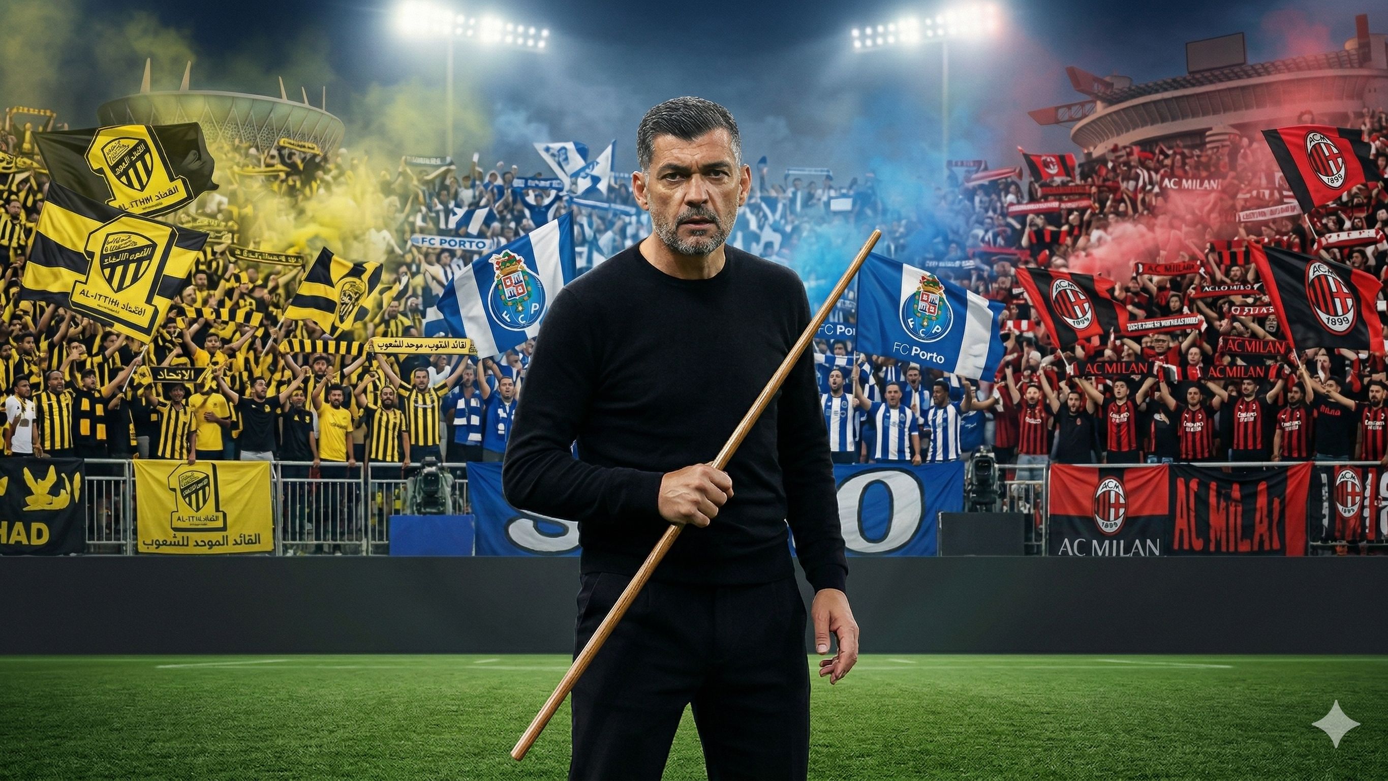 Sergio Conceicao Ittihad Porto Milan (Goal Only)