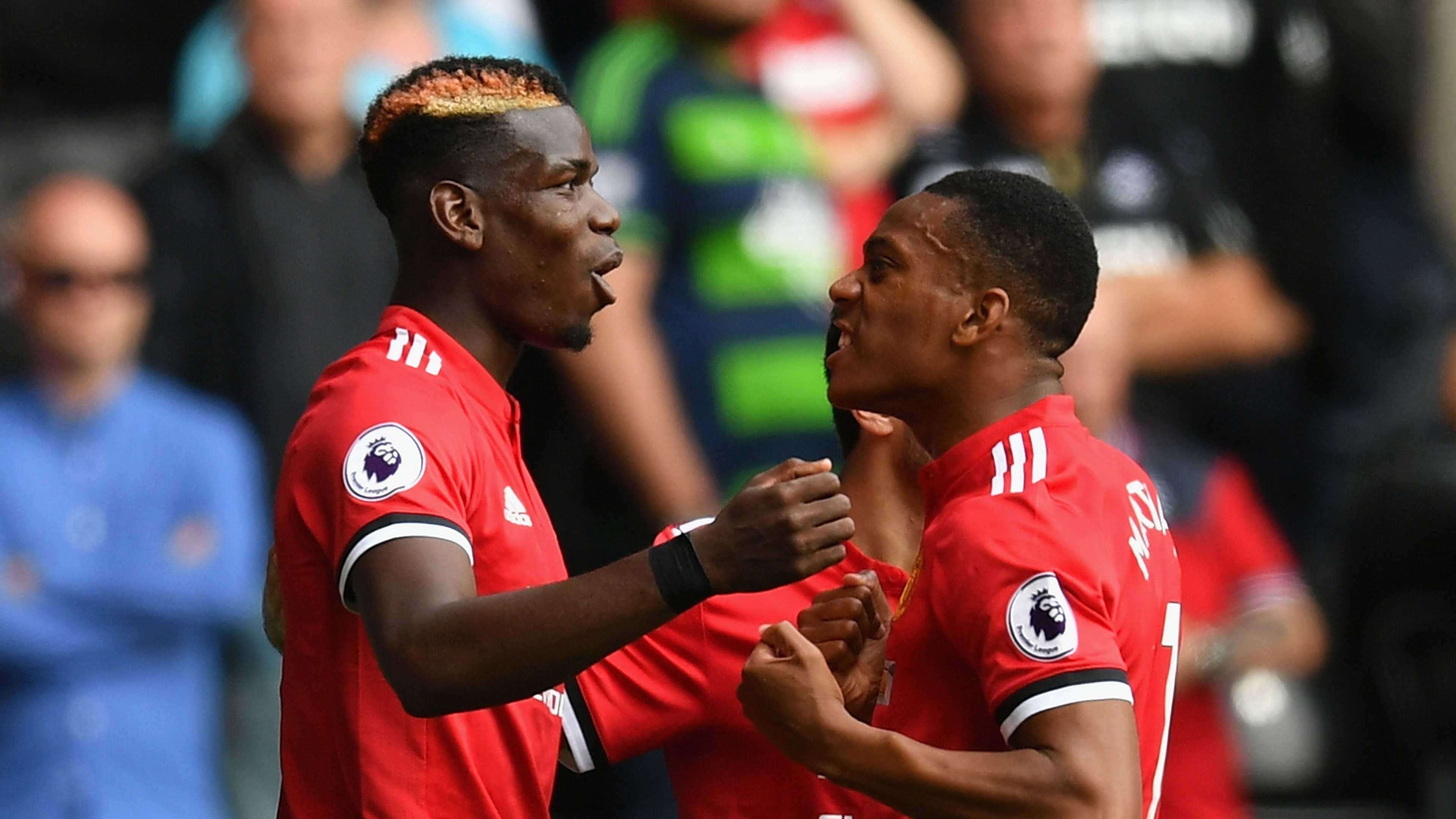 Paul Pogba Anthony Martial Manchester United Swansea City